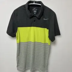 NIKE DRI-FIT 半袖シャツポロシャツ スポーツ　グレー ×イエロー Mのサムネイル