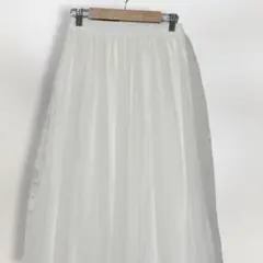 INGNI チュールスカート アイボリー ロング フレア ウエストゴム L