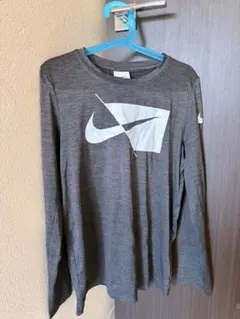 Nike Dri-FIT グレー ロングスリーブ Tシャツ M