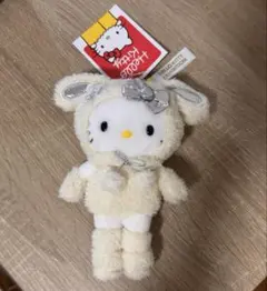 【新品未使用】ハローキティ展 京都会場限定 マスコットキーホルダー 雪うさぎ
