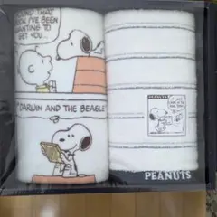 値下げPEANUTS スヌーピー フェイスタオル 2枚セットのサムネイル