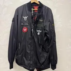 MA-1 フライトジャケット パッチ付き　バッチ　古着　アメカジ　刺繍ロゴ