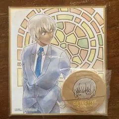 名探偵コナン 安室透 色紙＆缶バッジセット　ついせきちゅう