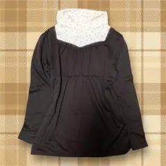 レース トップス 長袖