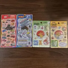 a*読様 トミカ プラレール ポケモン シール 4点セットのサムネイル