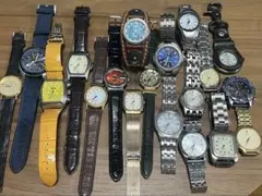 腕時計まとめ売り完全ジャンク故障品部品取りリペア専用1611g 状態悪い