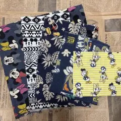 ミッキー　ミニー はぎれセット　デニムミニー60×60cm まとめ売り　ドナデジ