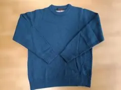 NANO　universe　COFIL　クルーネックニット　XL　ブルーのサムネイル