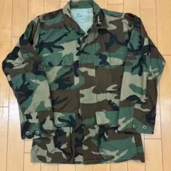 脾*臓様 80s 米軍実物　BDUジャケット ウッドランドカモ X-SMALL