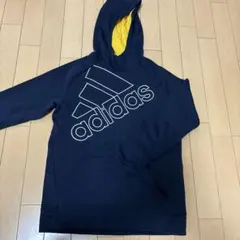 adidas パーカー ネイビー　150