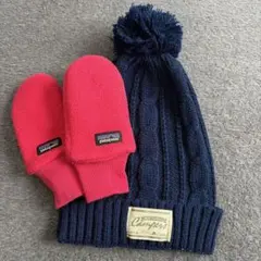 patagonia ニット帽とミトンセット