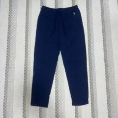 ポロシャツロゴ ネイビー ルームウェアパンツ