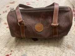 【イタリア製】【ヴィンテージ品】ミラショーン ハンドバッグ ドラムバッグ