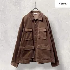 希少rare Name CORDUROY MILITARY JACKET 茶 1のサムネイル