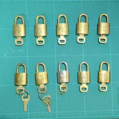 ルイヴィトン パドロック 南京錠 カデナ 10点 ゴールド 鍵 おまとめ