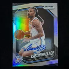 Cason Wallace Prizm Black Silver Auto 直筆