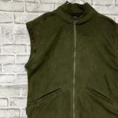 コロンビア　フリースジャケットベストカーキS ロゴ刺繍アウトドア0127