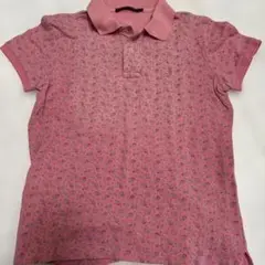 Ralph Lauren 花柄 ポロシャツ キッズM 150-160ピンク