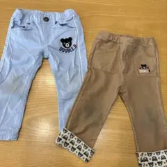 DOUBLE.B パンツ 2点セット 90