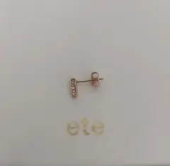 片耳 ete K10 YG ピース レモンクォーツ バー ピアス エテ 片耳用のサムネイル