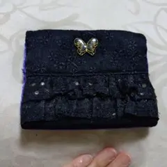 ANNA SUI 蝶モチーフ フリル ポーチ　ティッシュケースのサムネイル