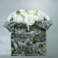 B*K様 973 美品 ディーゼル 総柄 メタルロゴ ストレッチ 半袖Tシャツ