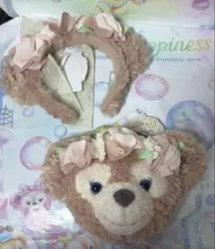 TDS スプリングインブルーム シェリーメイ　カチューシャ&お顔ショルダーバッグ