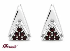 1月誕生石【天然ボヘミアン・ガーネット】【ピアス】25 - メルカリ