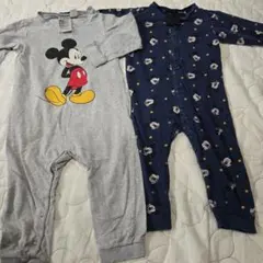H&M ミッキーマウス ベビーパジャマ　2点セット 18M