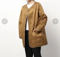Samansa Mos2 ノーカラーキルティングブルゾン
