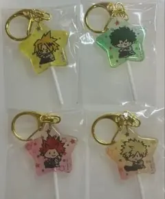 ヒロアカ キャンディ風キーホルダー ミニキャラ 爆豪　緑谷　切島　上鳴