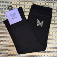 アナスイ ANNA SUI 蝶刺繍 ソックス ブラック 新品のサムネイル