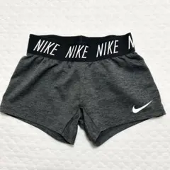 NIKE ショートパンツ xs 120 スポーツウェア ドライ速乾素材 グレー