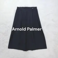 アーノルドパーマー♡ボリュームガウチョパンツ L ネイビー スカーチョ とろみ♪