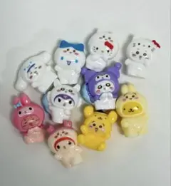 ラスト1セット　サンリオキャラクターズ　ちいかわ　着ぐるみデコパーツフィギュア