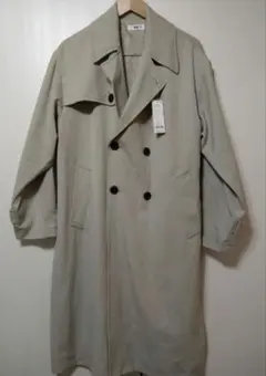 【新品】WEGO ベージュ ダブルブレスト トレンチコート サイズM