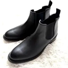 マッキントッシュフィロソフィー サイドゴア レインブーツ 黒 Mサイズ