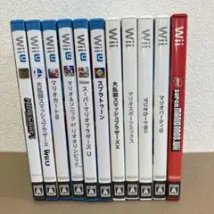 任天堂Wii U ソフト6本、任天堂Wiiソフト　5本　合計11本まとめ売り