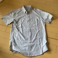 UNIQLO 半袖 ボタンダウンシャツ ライトブルー S