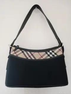 バーバリー ショルダーバッグ チェック柄 ブラック BURBERRY