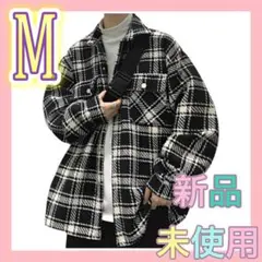 【M】ブラックチェック❤️アスペルシオ ジャケット ストリート 春アウターのサムネイル