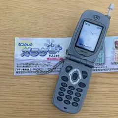 ガチャガチャ　なつかしのガラケーマスコット　E.ブラック　デコシール無し