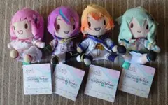 ふわぷち ミニぬいぐるみ ワンショ Brand New World　全4種セット