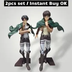 【箱なし】進撃の巨人 Grandista エレン リヴァイ フィギュア 2点