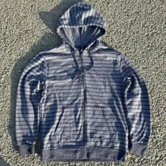 00s oldgap 希少 ボーダー グレー ジップパーカー シティーボーイ