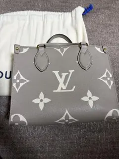 Louis Vuitton グレーベージュ ショルダーバッグ オンザゴーPM - メルカリ