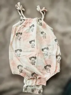 babyGAP女の子柄ロンパース 3-6MONTHS 60cmピンク