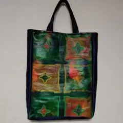 名古屋帯リメイク＊トートバッグA3サイズ入ります