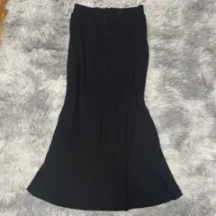 【美品】niko and... ニコアンド ウエストゴム リブロングスカート