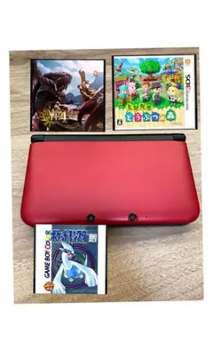 Nintendo 3DS LL 赤 本体 ゲームソフト付き